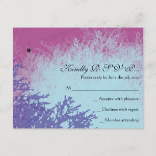 Carte de réponse du Bat mitzvah du bar FRANÇAIS PA