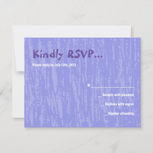 Carte de réponse du Bat mitzvah Hora Chair Dance B (Devant)