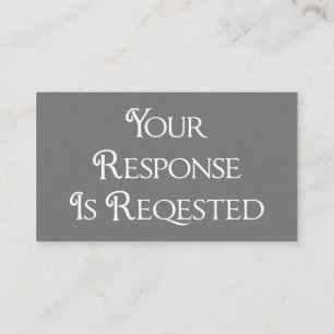 Carte de réponse du code QR du mariage gris blanc