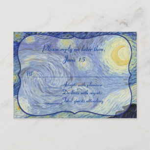 Carte de réponse du Mariage de nuit Van Gough Star