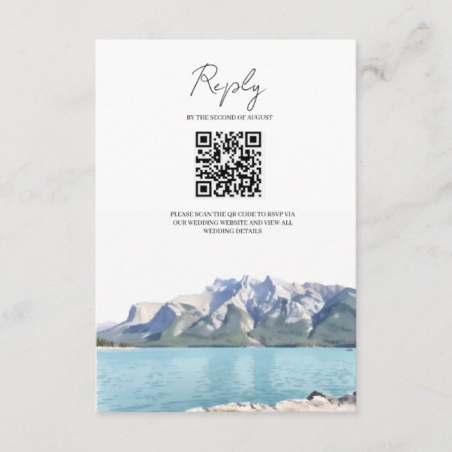 Carte de réponse du parc national de Banff (Devant)