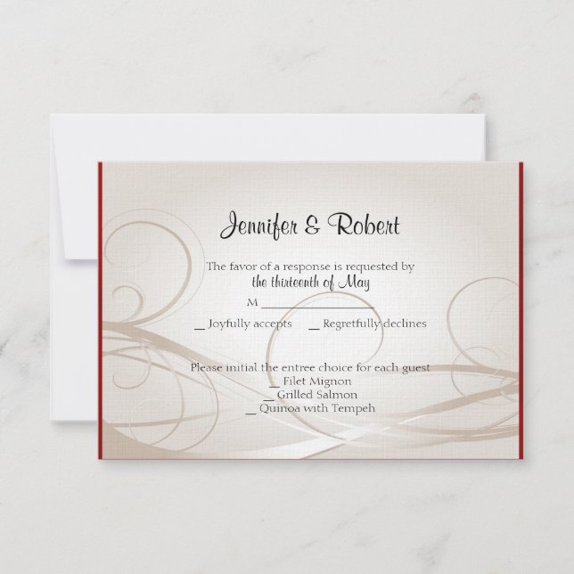 Carte de réponse du Ruby Heart 40e anniversaire (Devant)