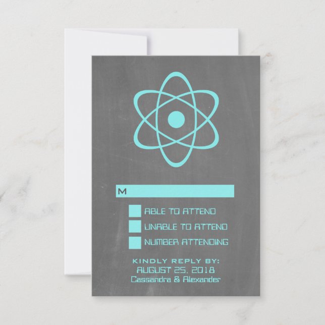 Carte de réponse du tableau de bord atomique Aqua (Devant)