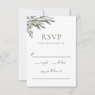 Carte de réponse écologique Eucalyptus avec choix