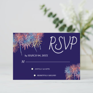Carte de réponse élégante et patriotique pour mari
