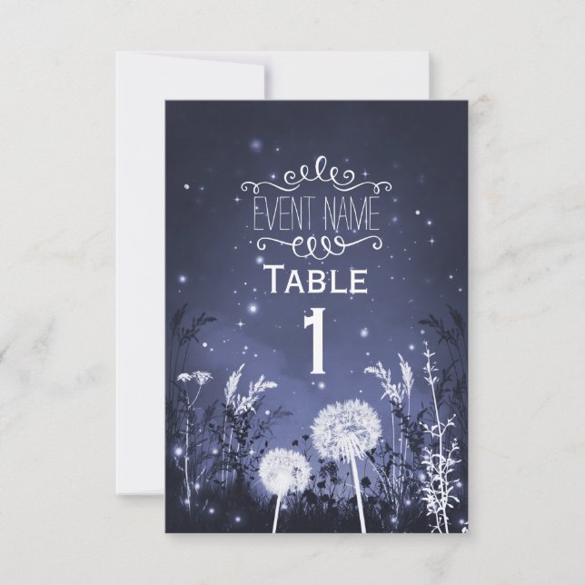Carte de réponse Enchanted Twilight Sky Stars & Fo (Devant)
