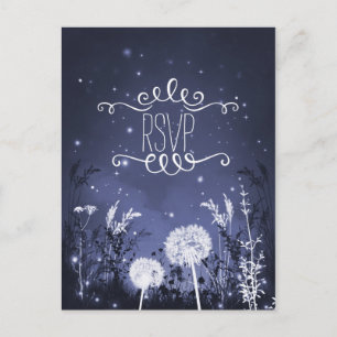 Carte de réponse Enchanted Twilight Sky Stars & Fo
