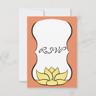 Carte de réponse Exquisite Lotus in Sun Kissed