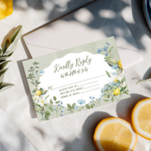 Carte de réponse florale La Dolce Vita Lemon