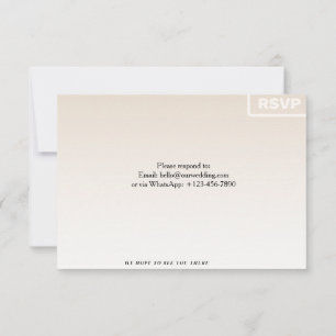 Carte de réponse florale RSVP Carte de réponse p