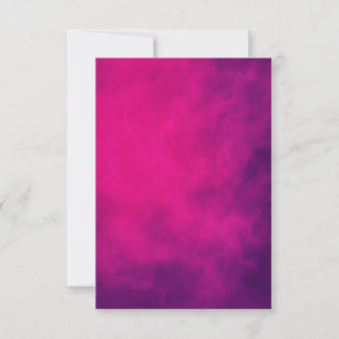 Carte de réponse Fumée Rose Néon – Personnalisable