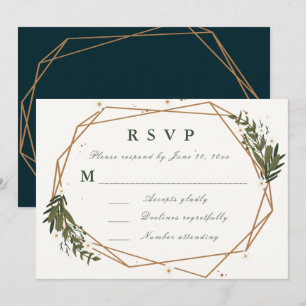 carte de réponse géométrique florale