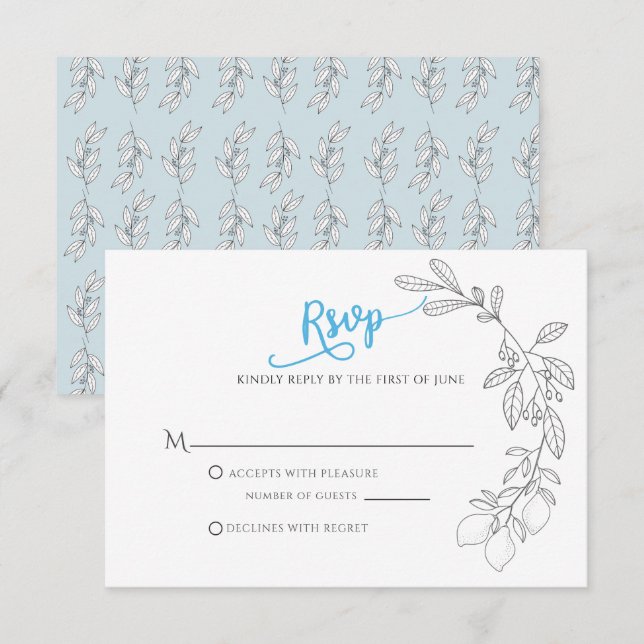 Carte de réponse George (Devant / Derrière)