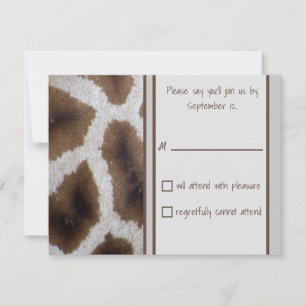 Carte de réponse Giraffe