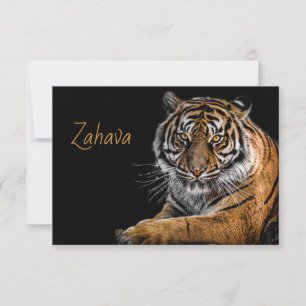 Carte de réponse Golden Tiger