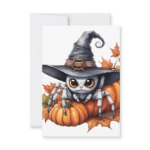 Carte de réponse Halloween personnalisable