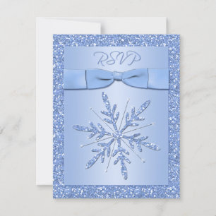 Carte de réponse Ice Blue RSVP (à ne pas utiliser 