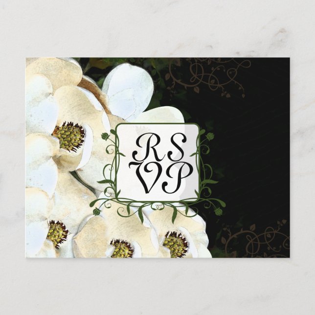 Carte de réponse Magnolia (Devant)