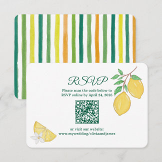 Carte de Réponse Mariage en Ligne avec QR Code Cit