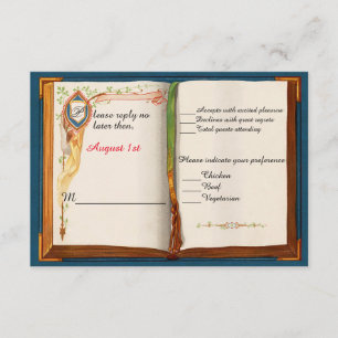 Carte de réponse Mariage Fairytale