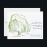 Carte de réponse Mariage Willow Tree<br><div class="desc">Le texte de cette carte de réponse mariage d'arbre de saule est entièrement personnalisable. Pour le modifier, utilisez l'option personnalisée. Pour obtenir des modifications de texte plus complètes, telles que la police, la couleur de police et la disposition du texte, cliquez sur customiser. Le design représente un saule aux couleurs...</div>