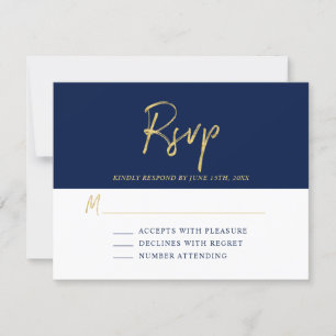 Carte de réponse moderne pour anniversaire