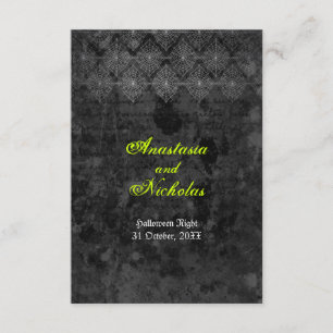 Carte- de réponse mystérieuse de mariage de