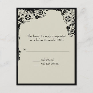 Carte de réponse Nouveau