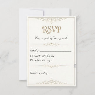 Carte de réponse personnalisée pour mariage – 3,5x