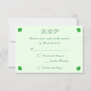 Carte de réponse personnalisée pour mariage au trè