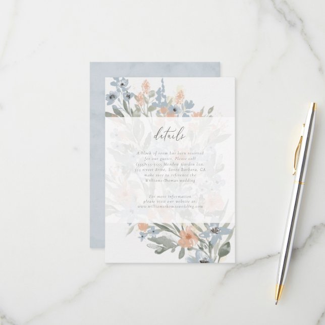 Carte de réponse pour détails de Garden Flourish (Devant/Arrière en situation)