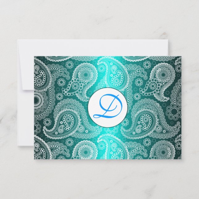 Carte de réponse pour invitation de mariage en Ind (Devant)