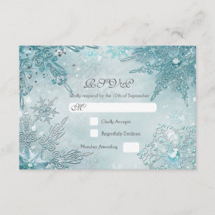 Carte de réponse pour la magie de la saison hivern