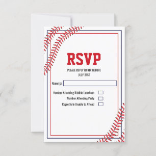 Carte de réponse pour le baseball