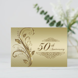 Carte de réponse pour les 50 ans de mariage