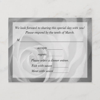 Carte de réponse pour Mariage