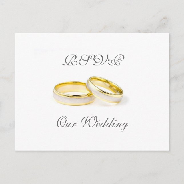 Carte de réponse pour mariage (Devant)