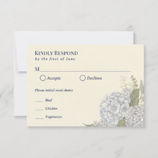 Carte de réponse pour mariage côtier