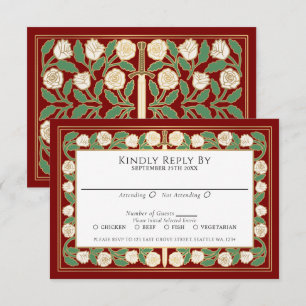 Carte de réponse pour un mariage royal avec épée f