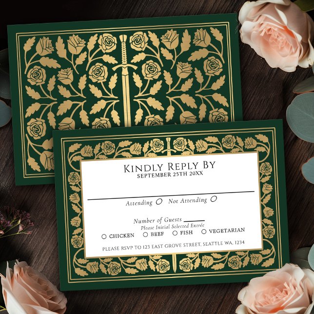 Carte de réponse pour un mariage royal médiéval av (Créateur téléchargé)
