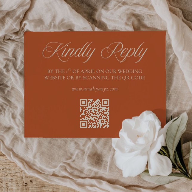 Carte de réponse QR Code pour mariage de jardin to (Créateur téléchargé)