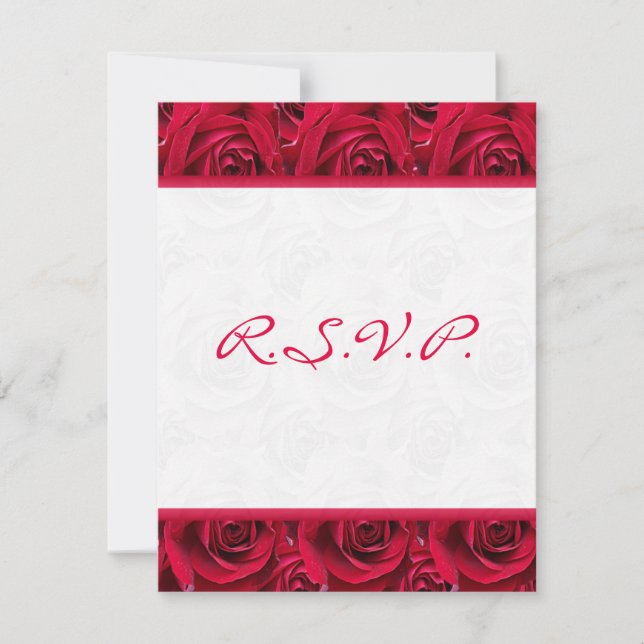 Carte de réponse Red Roses Galore - NE CONVIENT PA (Devant)