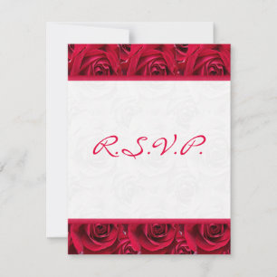 Carte de réponse Red Roses Galore - NE CONVIENT PA