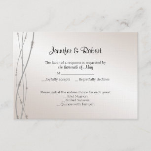 Carte de réponse rose Pearl 30e anniversaire
