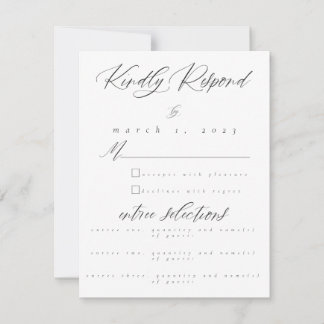 Carte de réponse RSVP