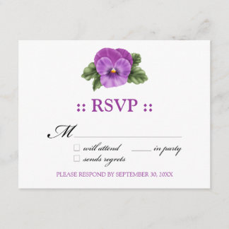 Carte de réponse RSVP 4,25 x 5,5 pouces