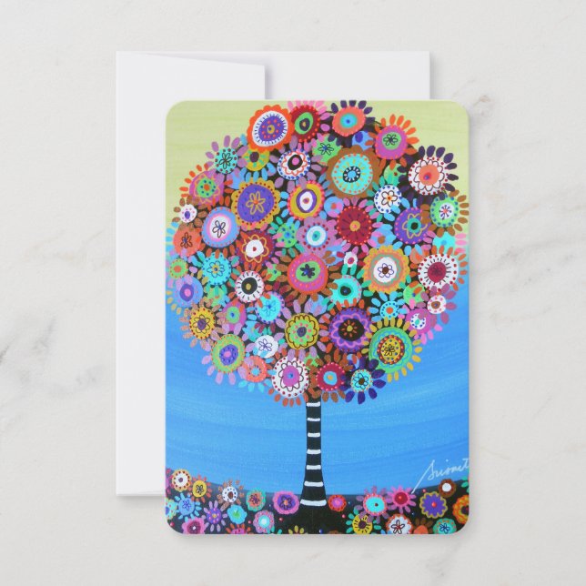 Carte de réponse RSVP Bar Bat B'nai B'not Mitzvah (Devant)