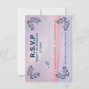 carte de réponse RSVP dans les couleurs les plus b