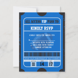 Carte de réponse RSVP de Football Splatter Bar Mit