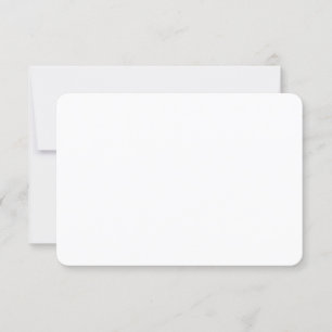 Carte de réponse RSVP de mariage arrondie 3,5 po x